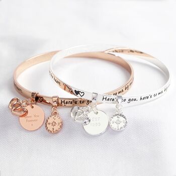 Personalised 'Sisters' Meaningful Word Bangle, 2 of 3