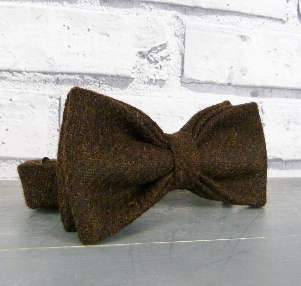 Yorkshire Twill Wool Tweed Bow Tie, 1 of 5