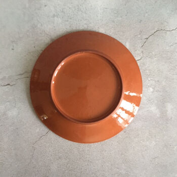 Beige Stoneware Ceramic Dinner Plate, Medium Size, 5 of 5