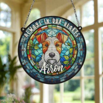 Fox Terrier Memorial Suncatcher, 3 of 6