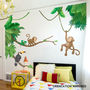 Jungle Monkey Children's' Wall Sticker Set, thumbnail 1 of 7