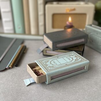 Personalised Recycled Leather Refillable Matchbox, 6 of 6