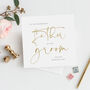 Modern Mock Gold Father Of The Groom Wedding Card, thumbnail 1 of 2
