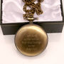 Personalised Bronze Pocket Watch With Flower Design, thumbnail 3 of 5