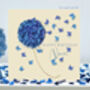 Nan Birthday Butterfly Blue Hydrangea Butterflies Card, thumbnail 1 of 12