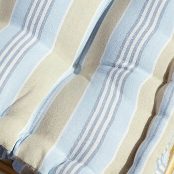 Cotton Stripe Dining Chair Cushions, 5 of 6