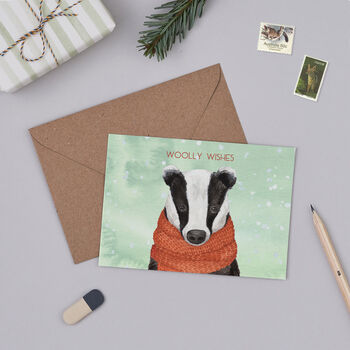 'Woolly Wishes' Christmas Card Pack, 2 of 5