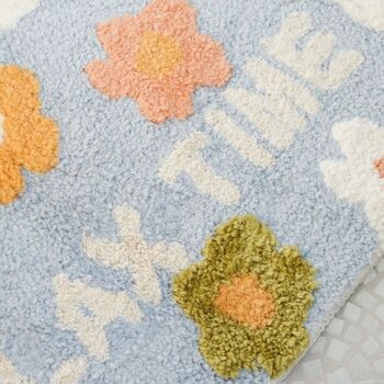 Relax Time Flower Floral Bath Mat, 2 of 2