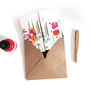 Wild Flowers Panorama Style Greeting Card, thumbnail 2 of 3