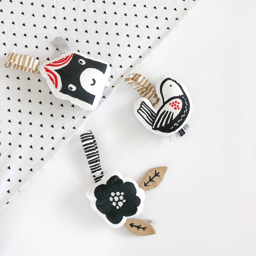 Image of Sensory Stroller Toy With Crinkle