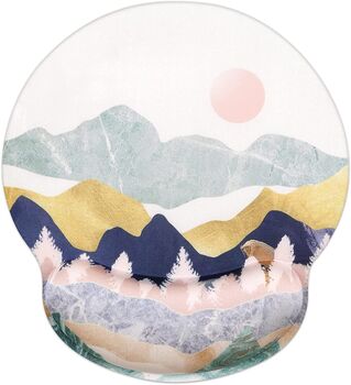 Abstract Mountains Pattern Mouse Mat Wrist Pad, 3 of 7