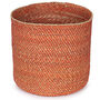 Milulu Grass Terracotta Storage Basket, thumbnail 2 of 6