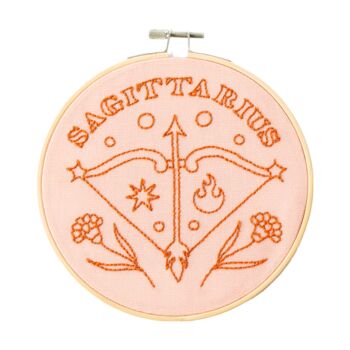 Sagittarius Zodiac Embroidery Kit, 4 of 4