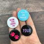 Personalised Pick Your Text/Shape Circle Enamel Pin, thumbnail 4 of 8