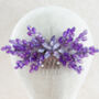 Purple Bow Crystal Headpiece, thumbnail 2 of 4