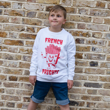 French Frights Boys' Slogan Sweatshirt, 4 of 4