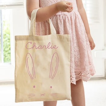 Personalised Easter Bunny Egg Hunt Bag, 3 of 12