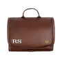 Personalised Leather Hanging Dopp Kit With Hook, thumbnail 2 of 8