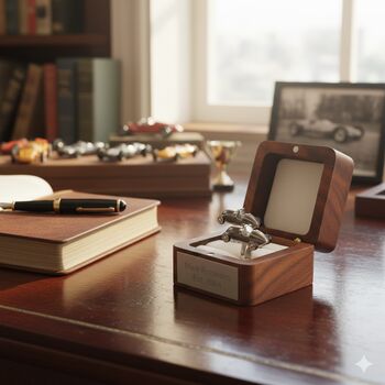 Personalised Retro F1 Motor Racing Cufflinks, 10 of 12