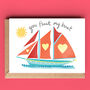 Sailing Boat Valentine Or Anniversary Card, thumbnail 1 of 2