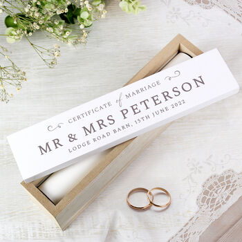 Personalised Wedding Certificate Holder, 4 of 8