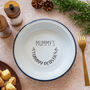 Personalised Roast Potatoes Enamel Serving Bowl, thumbnail 1 of 5