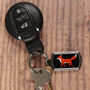 Red Fox Millefiori Handprinted Keyring, thumbnail 3 of 9