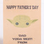 Personalised Yoda Gift Bag, Fathers Day, thumbnail 2 of 2