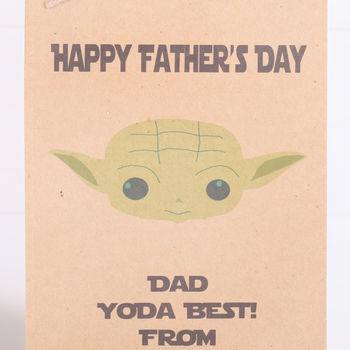 Personalised Yoda Gift Bag, Fathers Day, 2 of 2