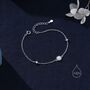 Delicate White Opal And Cz Bracelet In Sterling Silver, thumbnail 1 of 11