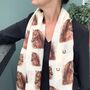 Horse Head Print Scarf In Personalised Gift Box, thumbnail 5 of 6