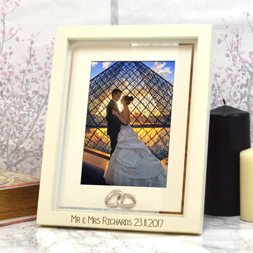Original Engraved Wedding Photo Frame 