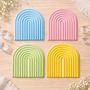 Pastel Rainbow Coasters, thumbnail 6 of 6