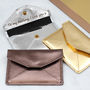 Personalised Leather Metallic Card Holder Or Coin Purse, thumbnail 1 of 3