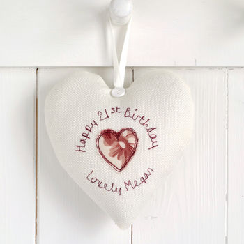 Personalised Birthday Hanging Heart Gift For Her, 7 of 12