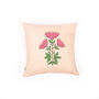 Juhi Floral Pink Cushion Cover, thumbnail 2 of 4