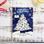Personalised Blue Christmas Tree Keepsake Card And Decoration, thumbnail 2 of 5