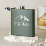 'Piste Again' Engraved Hip Flask, thumbnail 1 of 10