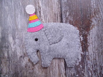 Elephant In A Hat Felt Decoration Sewing Kit, 2 of 5