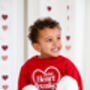 Valentines 'Mini Heartbreaker' Personalised Name Embroidered Sweatshirt, thumbnail 8 of 9