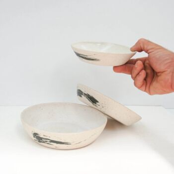 Set Of Three Hic Ceramics Snack Bowl Handmade Appetizer Bowl, 2 of 6