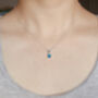 Topaz Necklace In Sterling Silver, November Birthstone Necklace, thumbnail 4 of 8
