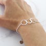30th Birthday Personalised Infinity Link Bracelet, thumbnail 2 of 5