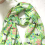 Sheep And Flower Meadow Scarf, thumbnail 2 of 4