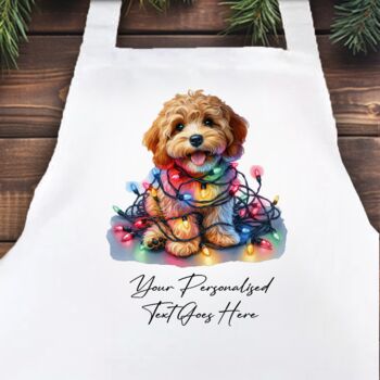 Personalised Cavapoo In Christmas Lights, 10 of 10