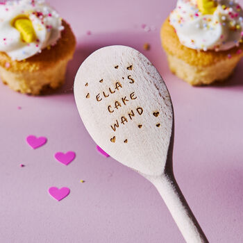 Personalised Cake Wand Wooden Spoon, 3 of 5