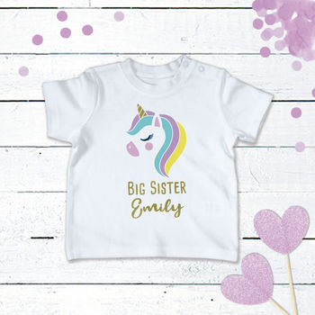 Personalised Sisters Unicorn T Shirts, 8 of 11