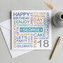 Personalised 18th Birthday Card, thumbnail 2 of 5