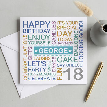 Personalised 18th Birthday Card, 2 of 5
