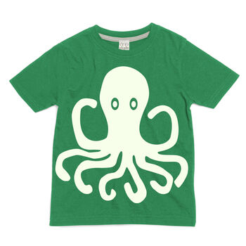 Octopus Glow In The Dark Interactive Tshirt, 3 of 4